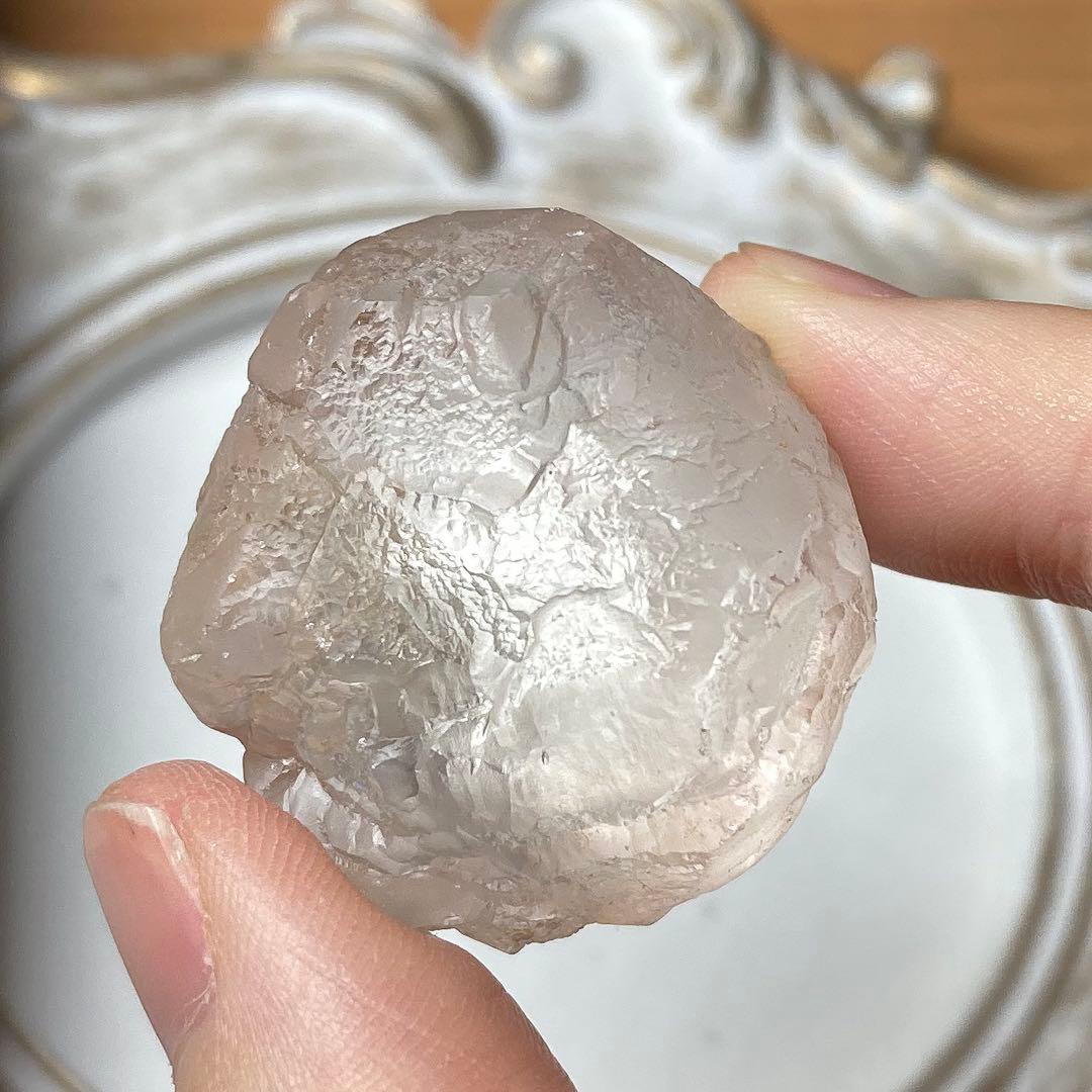 ピンクフローライト　蝕像　スカルドゥ　蛍石　28.0g