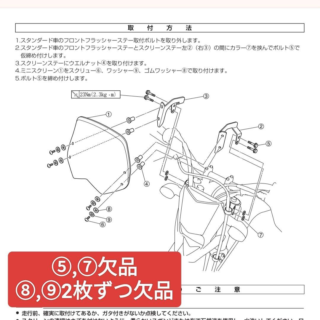 WR250X/R ワイズギア ミニスクリーン 生産終了品 DG15J バイザー