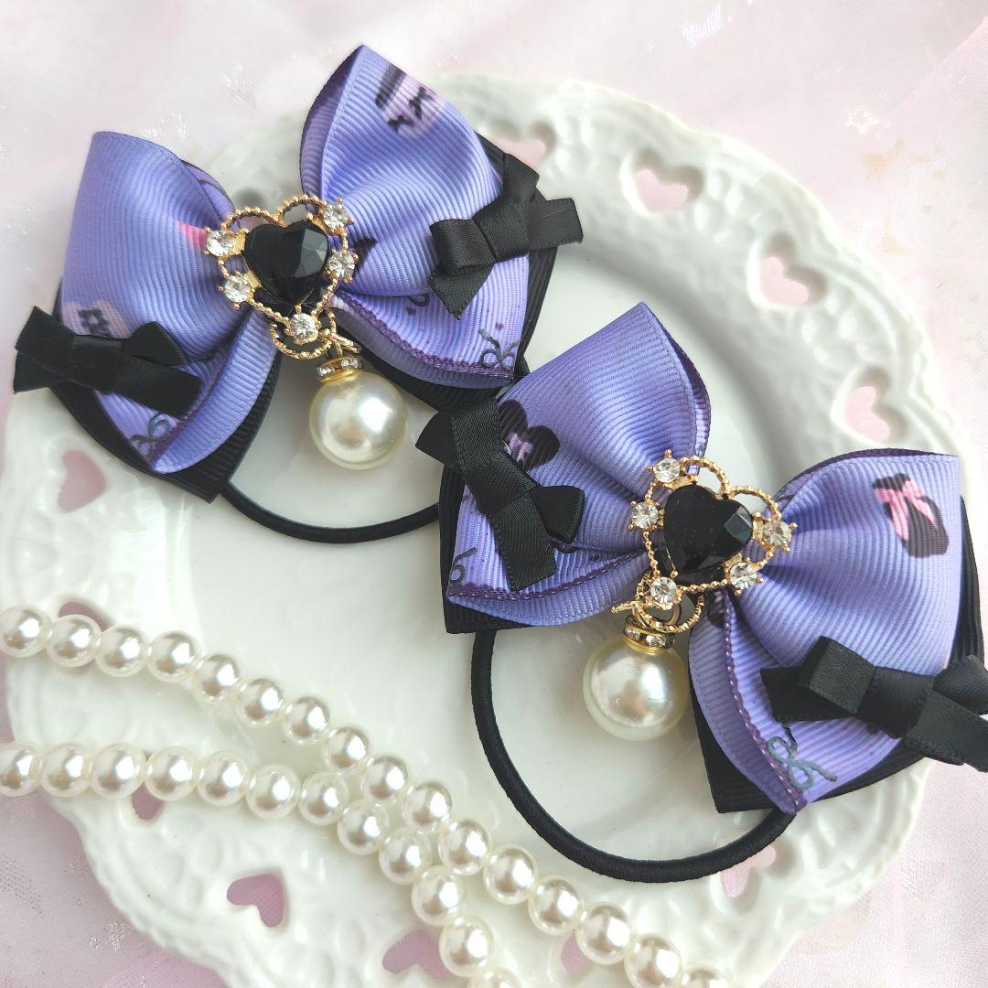 なな様ハンドメイド♡black×purple 小悪魔ツイン⑨