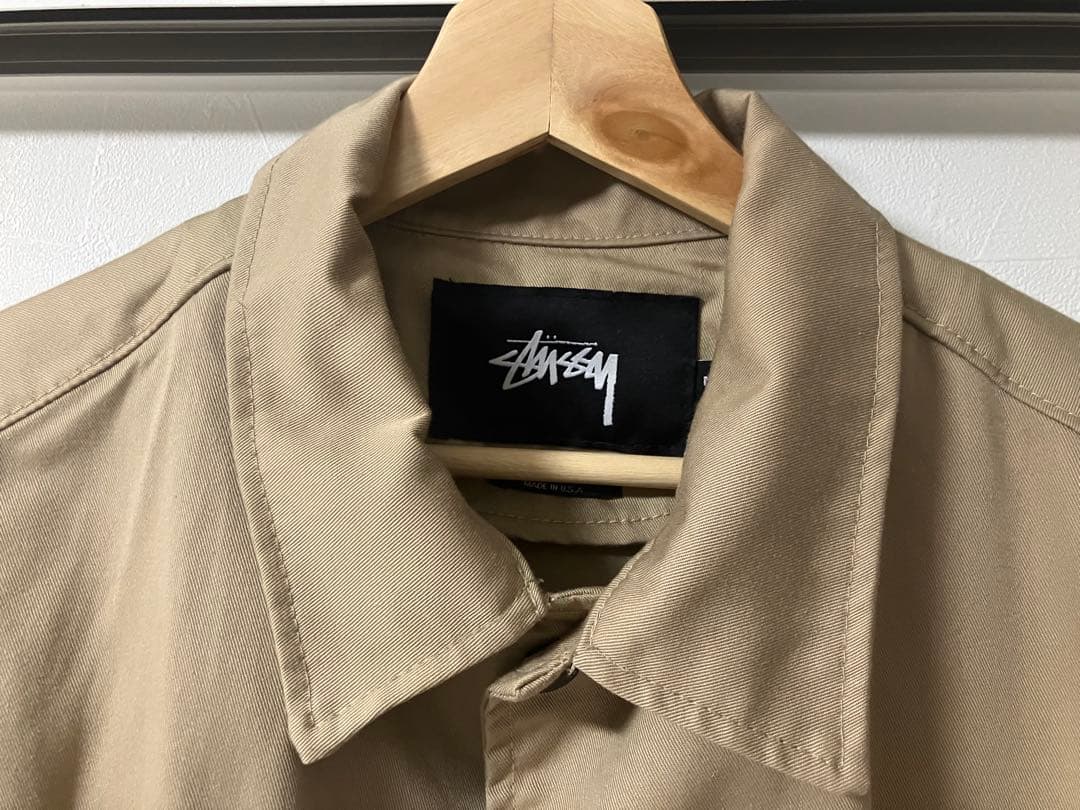Stussy ベージュ コーチジャケット