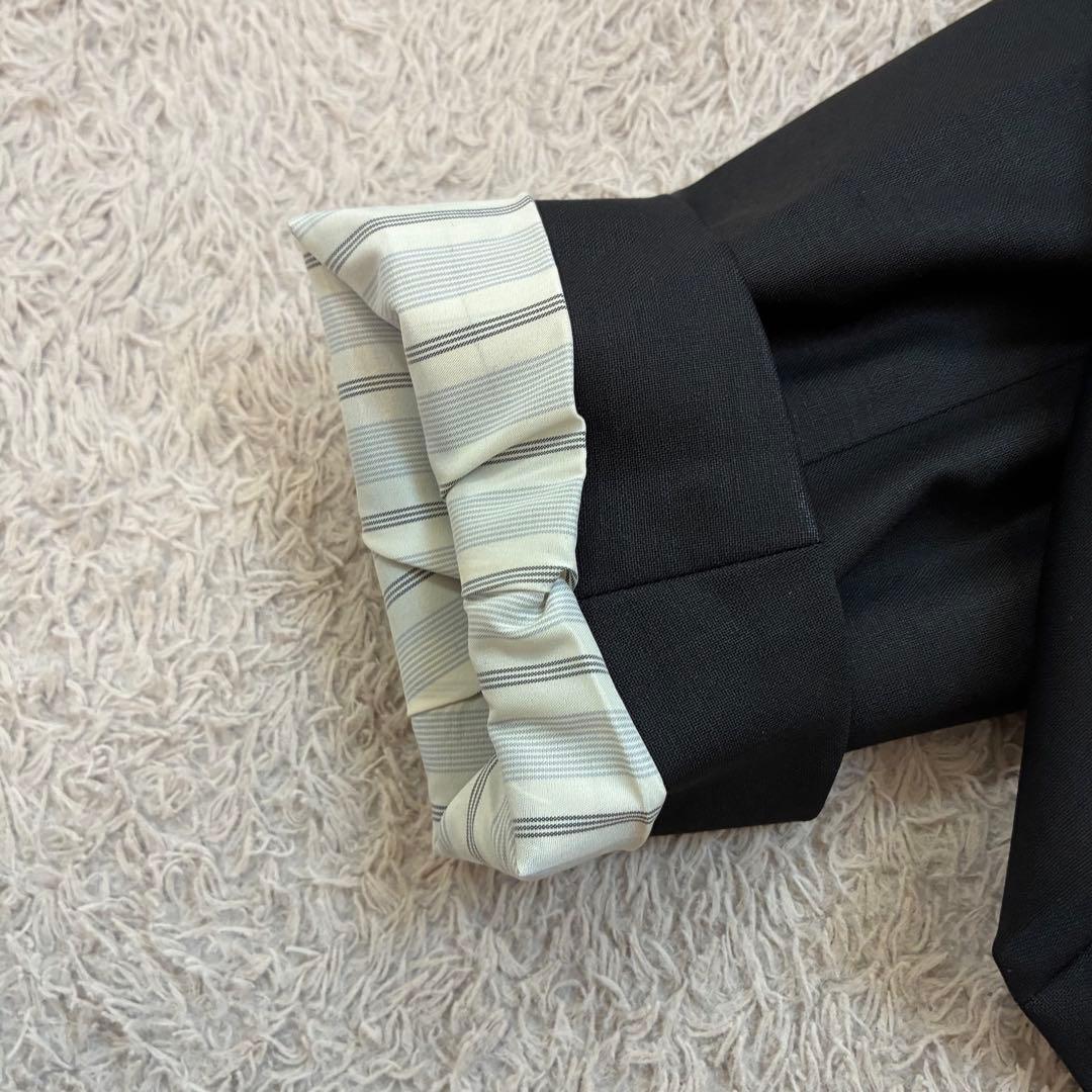 マニャ様お取引中executive パンツスーツ ノーカラー 黒　S セット