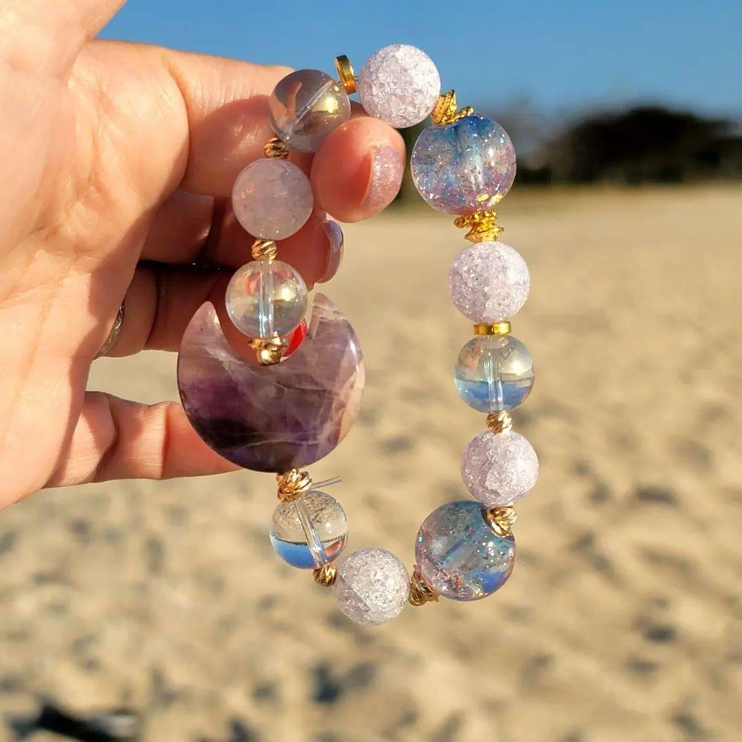 理想へ進むためのオルゴ玉グラデーションブレスレット