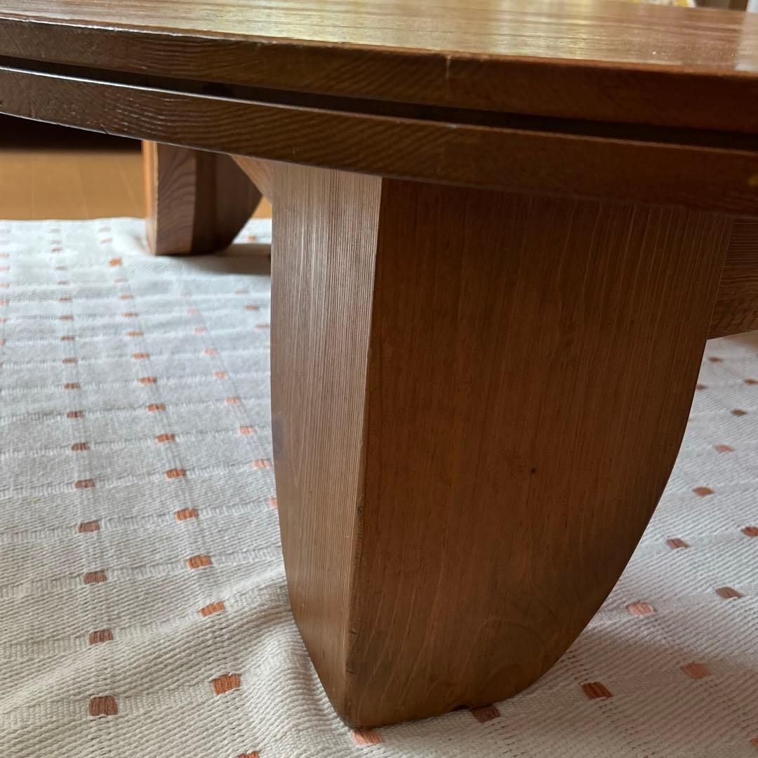 木製円形座卓 直径140cm、高さ33.5cm