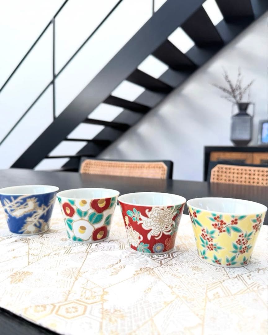 【セット価格】小皿/蕎麦猪口セット　滝沢眞規子タキマキ九谷焼