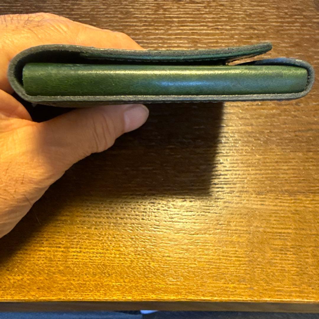 小さく薄い財布 Saku ver.3 Noblessa moku 緑