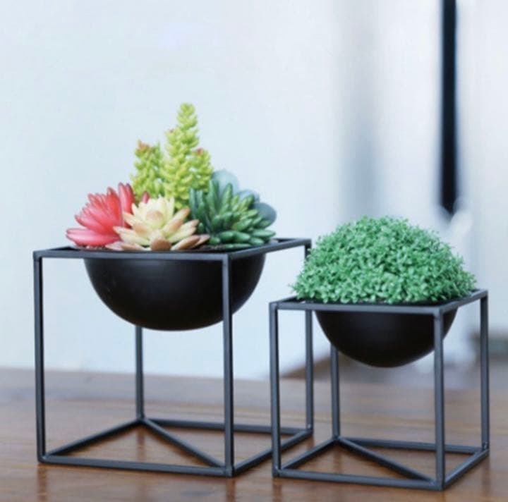 【新品・未使用】フラワースタンド　ブラック　大小セット