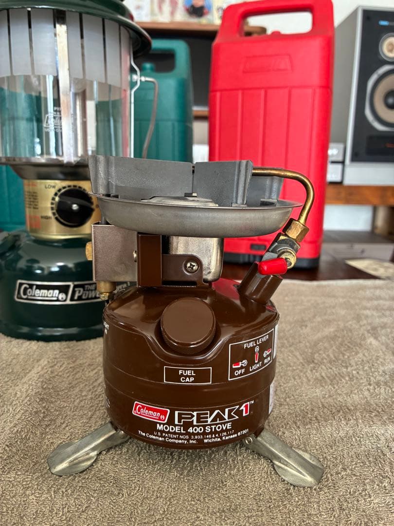 [美品][茶ピーク]Coleman PEAK 1 MODEL 400 STOVE