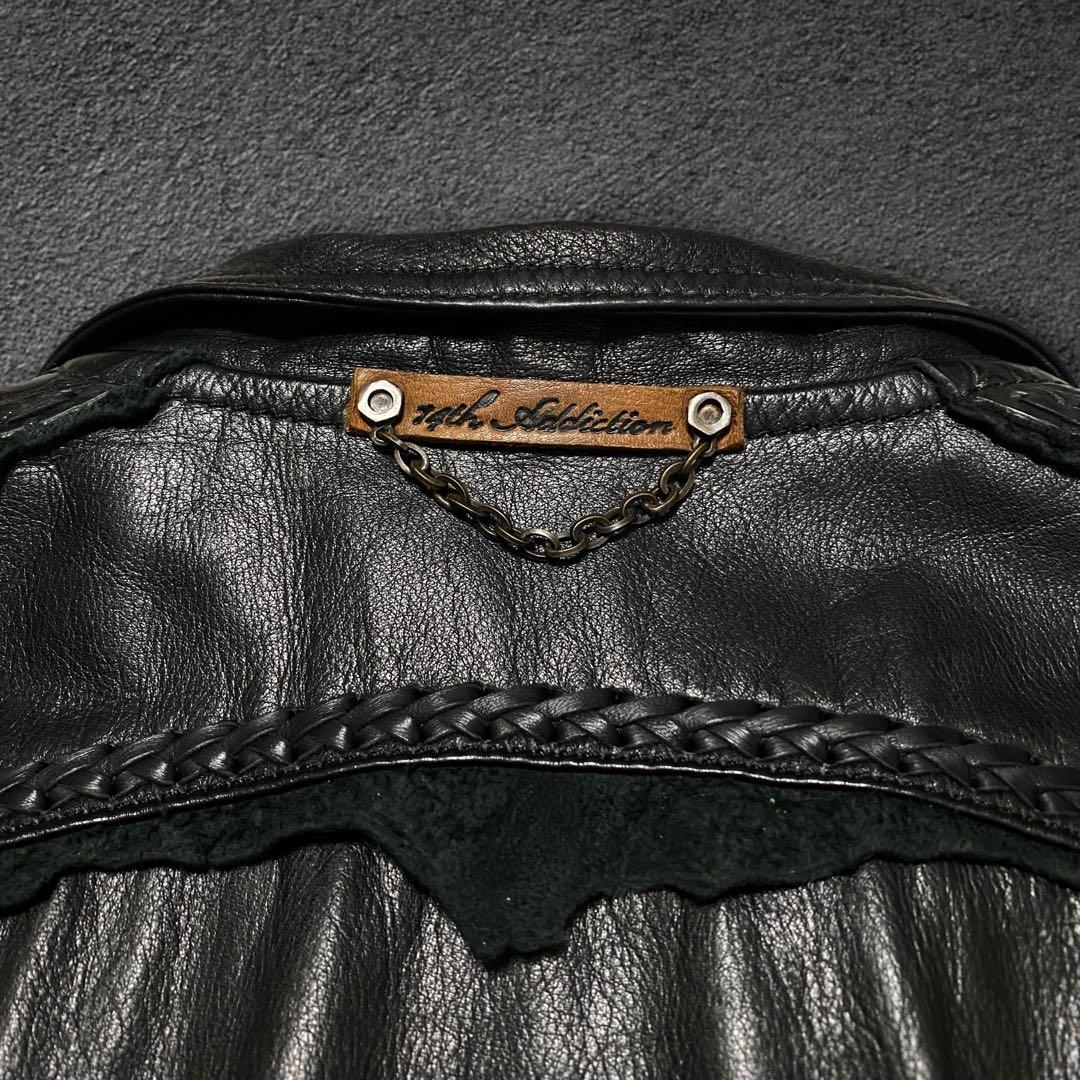 ジャケット・アウター 14th addiction crocodile leather jacket