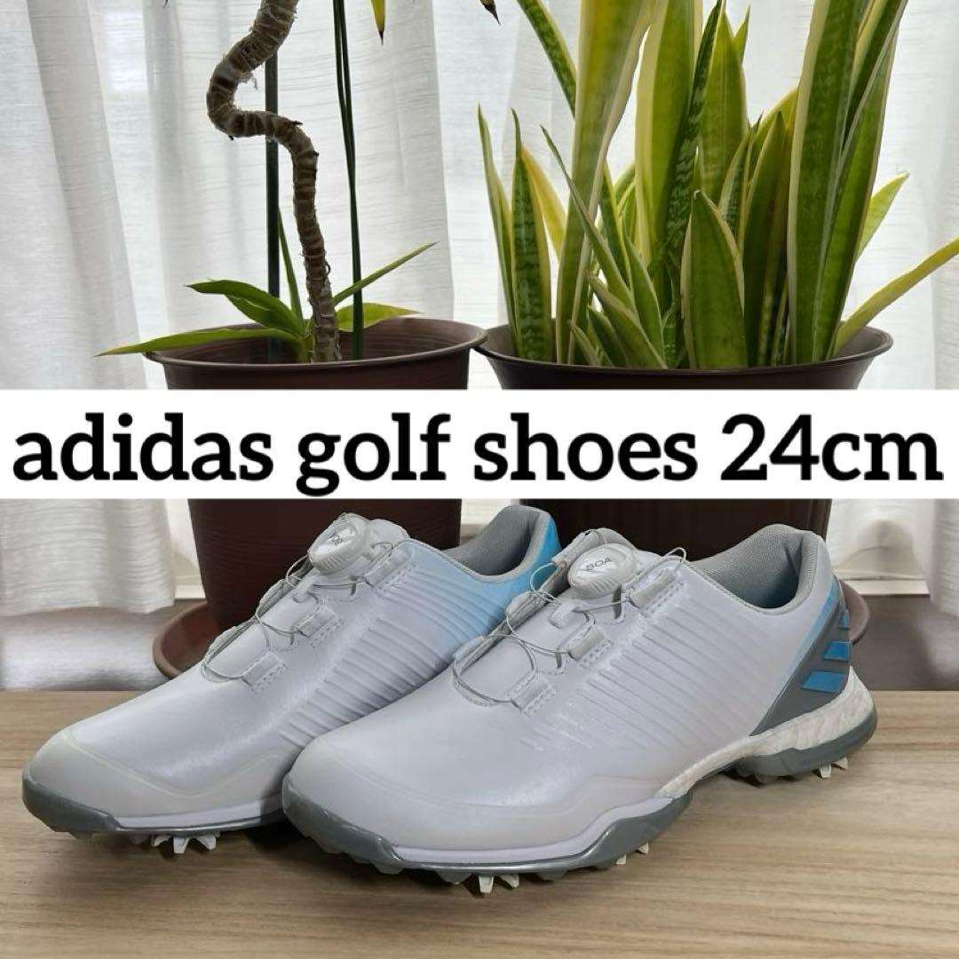 adidas golf shoes BOABOOSTダイヤル式三色カラー滑り止め