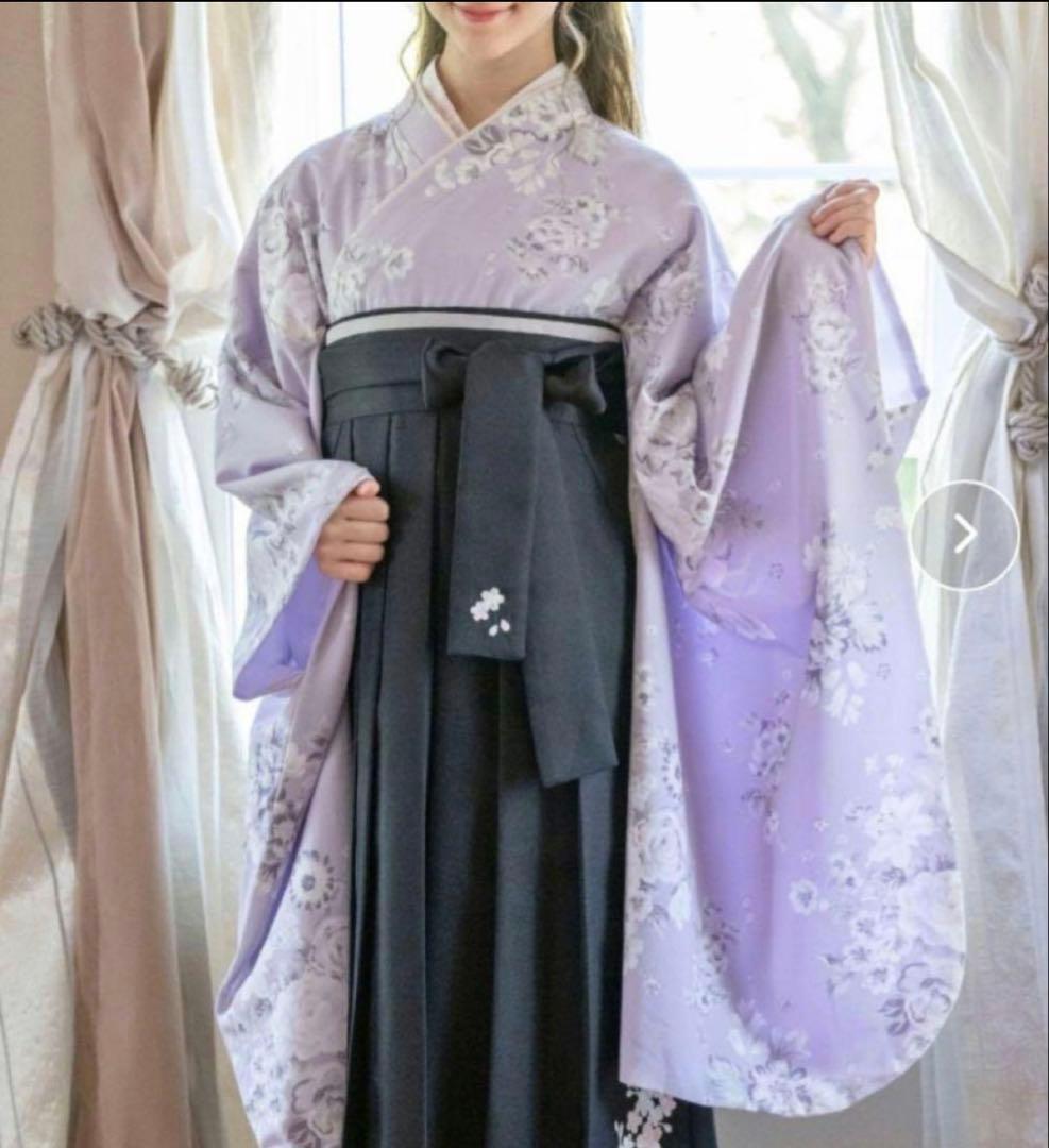 袴セット＆肌襦袢150 卒業式　小学生　キャサリンコテージ 袋・着付け説明書あり