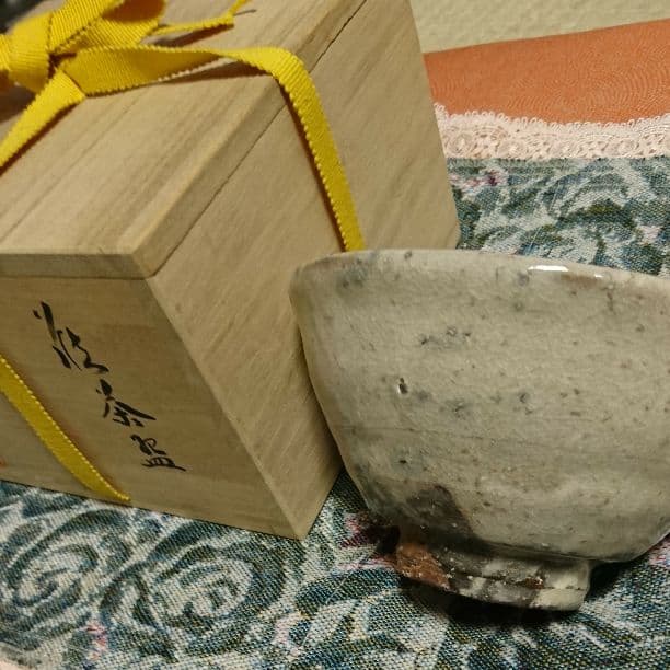 昔の萩焼き！御茶わん！