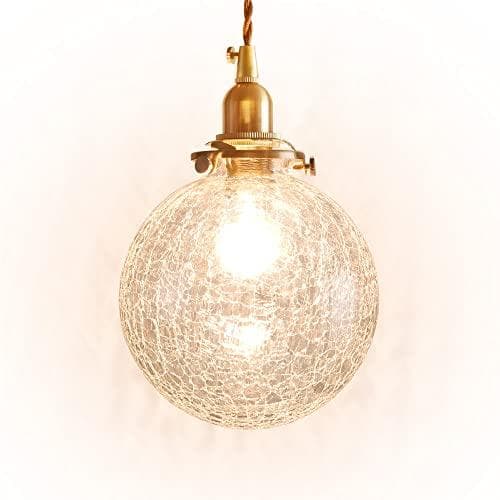 VENTOTA ガラスペンダントライト 吊り下げ 間接照明 真鍮 E17 LEp