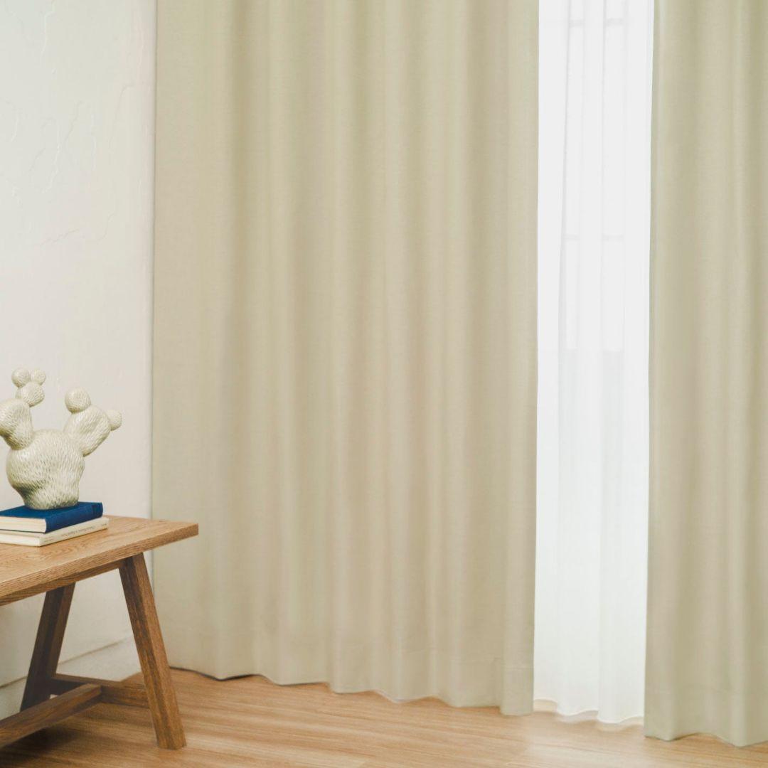 uniko ウニコ ドレープ カーテン CONIE(コニエ) ベージュ