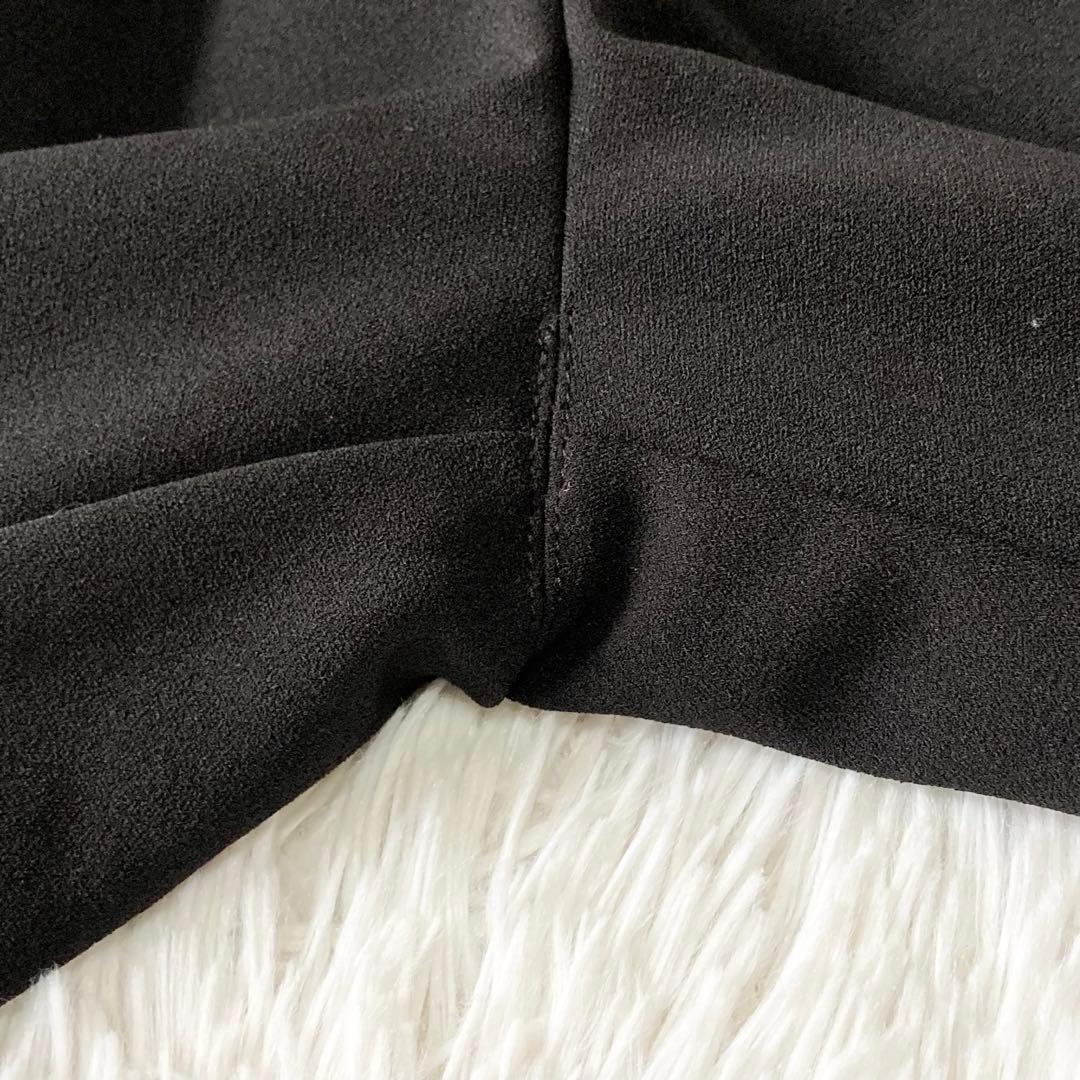 ★ホワイトジョーラ★ハイストレッチジョーゼット ノーカラー セットアップ