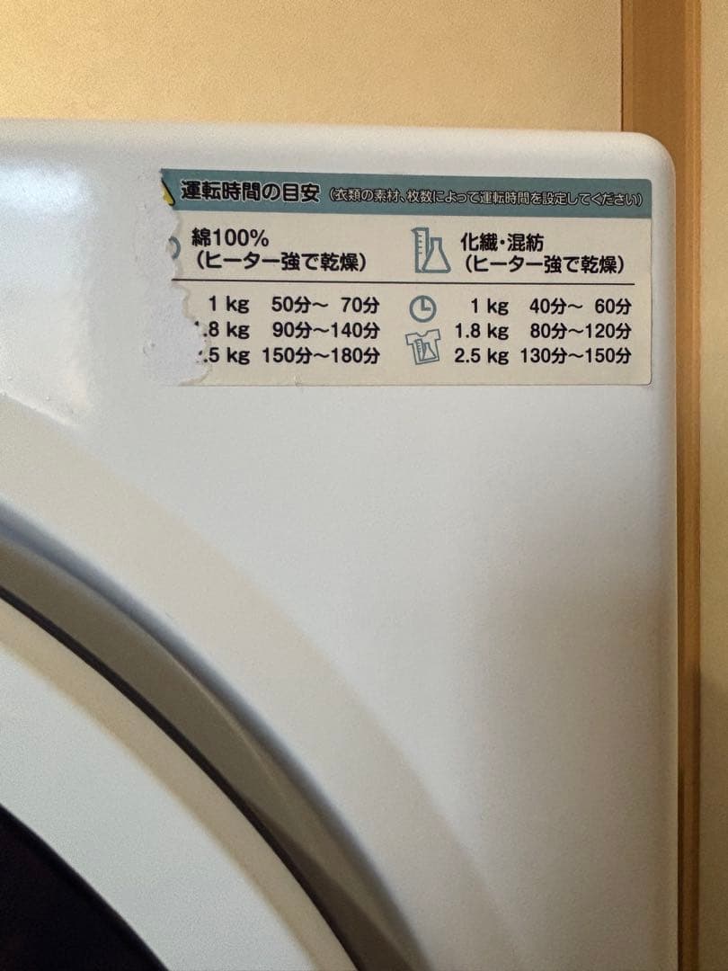 小型衣類乾燥機　SR-ASD025W