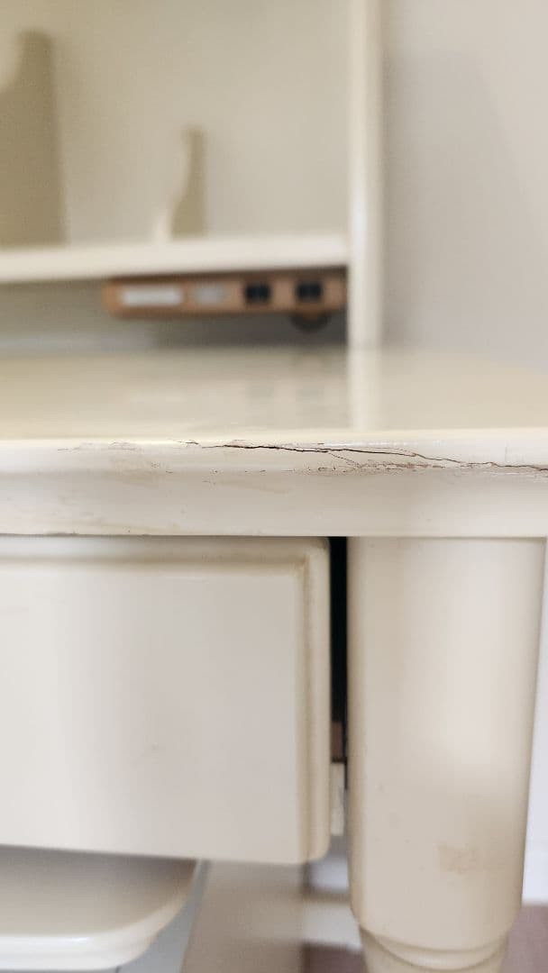 ホワイト 学習机のみ 送料別(引取り限定)