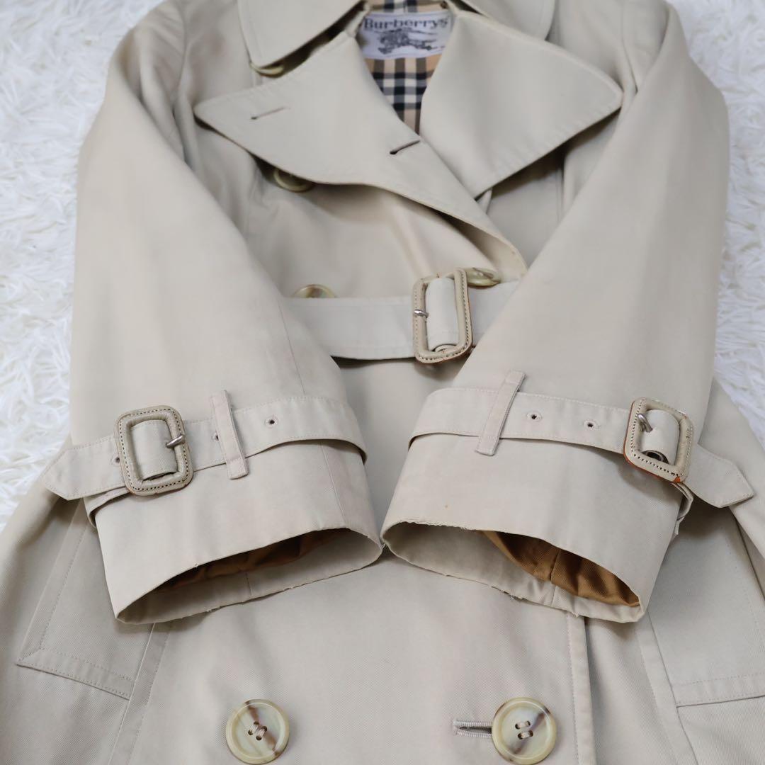 バーバリー　トレンチコート　ベージュ　ノバチェック　35