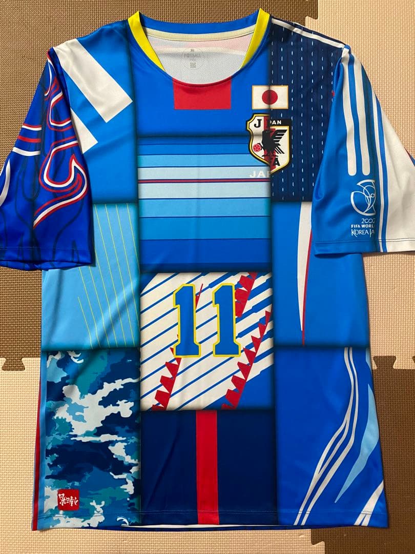 非売品　三浦知良　日本代表　ミックス　ユニフォーム　XLサイズ　カズ