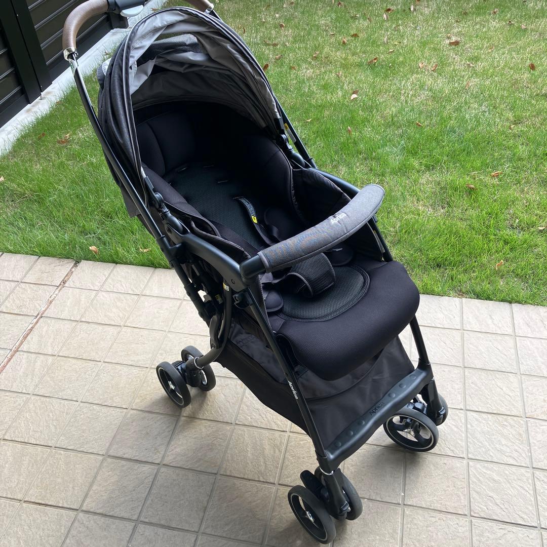 【美品】Aprica アップリカ ラクーナクッション AE ベビーカー グレー
