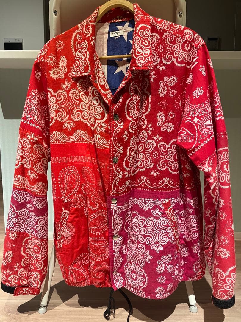 OLDPARK バンダナ柄ジャケット 赤