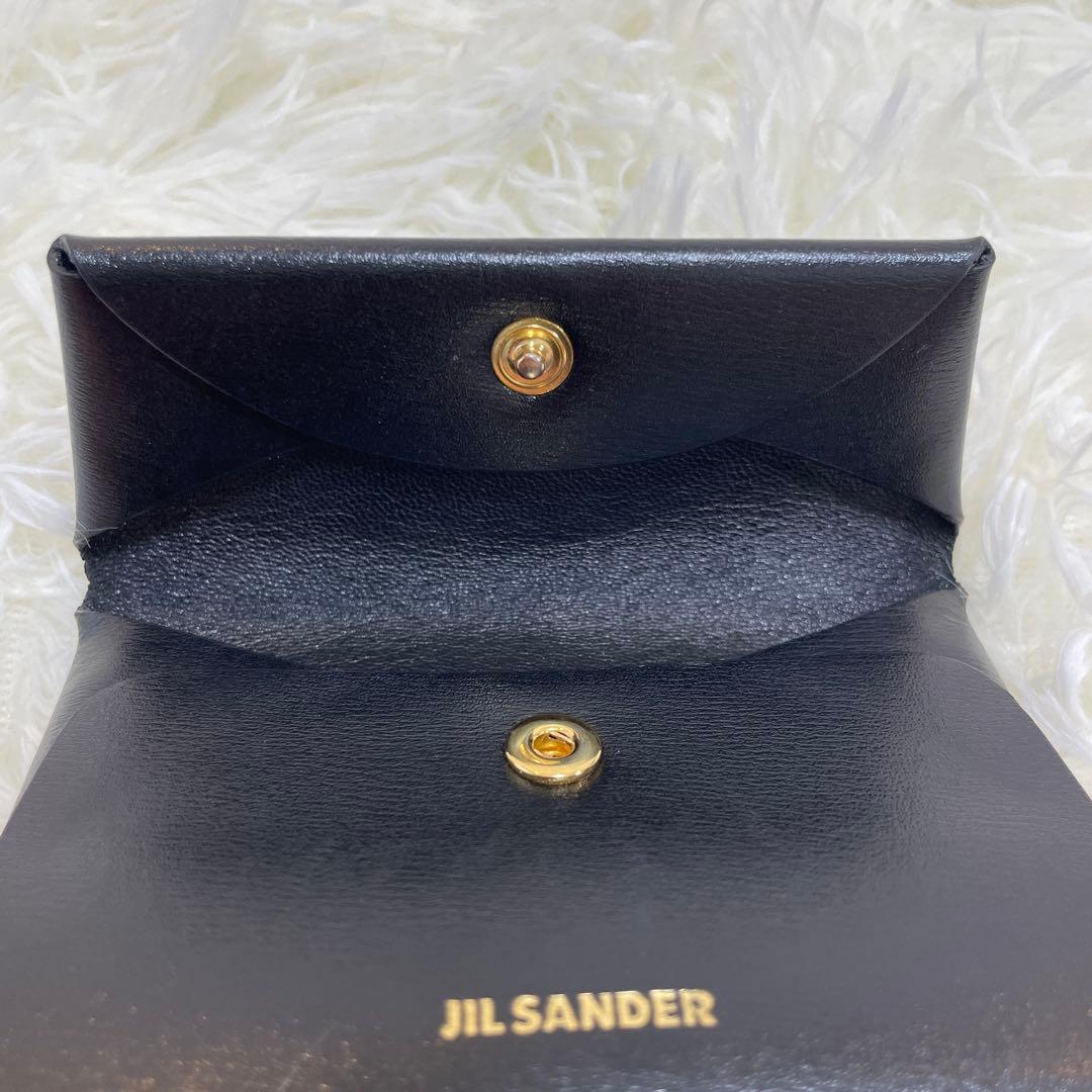 極美品✨ジルサンダー JIL SANDER ケース 財布 レザー 黒