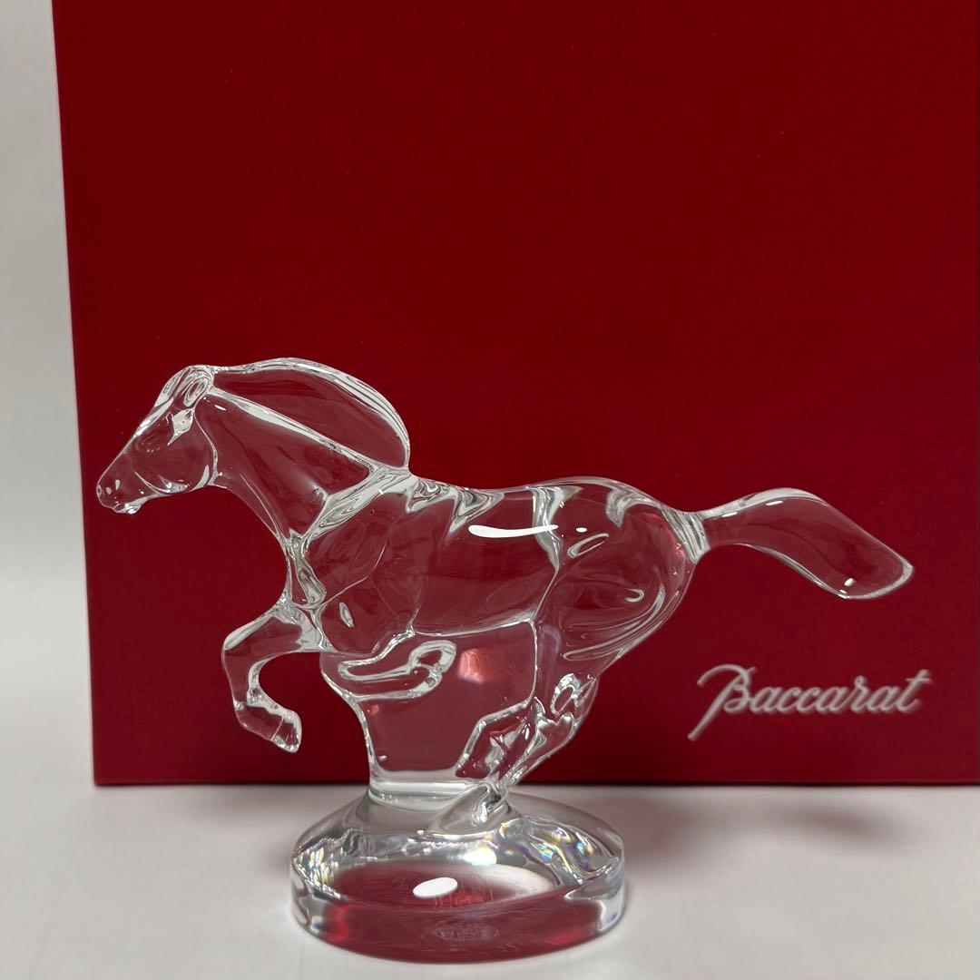 Baccarat クリスタル 馬の置物 箱付き