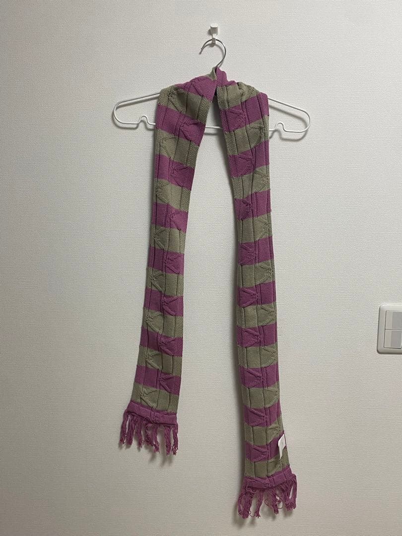 Kiko Kostadinov ピンク グレー マフラー