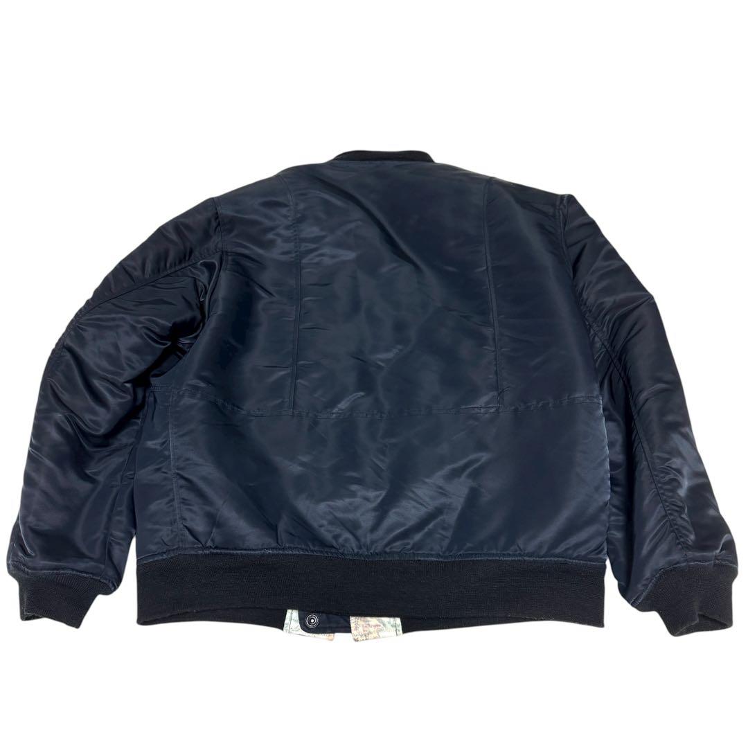 SEVESKIG MA-1 ボンバージャケット　リバーシブル　キルティング　総柄