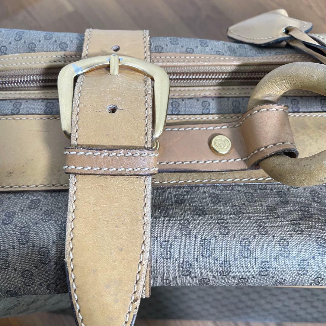 【美品 】GUCCI グッチ トラベルバッグ マイクロGG柄 オールドグッチ