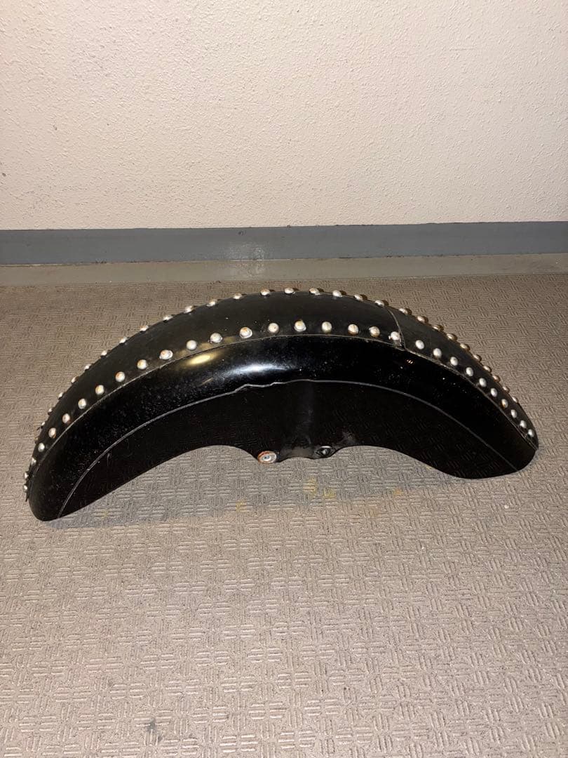 HONDAシャドウ400NC34純正スタッズ付き黒バイクフロントフェンダー
