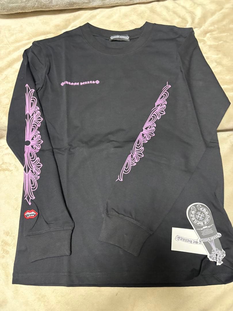 CHROME HEARTS ピンク　長袖カットソー