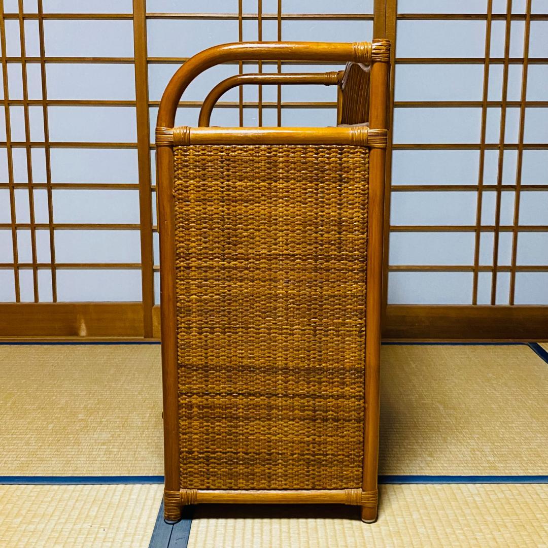 ラタン 籐 棚 チェスト 4段 W65.5cm D36cm H77cm 送料込み