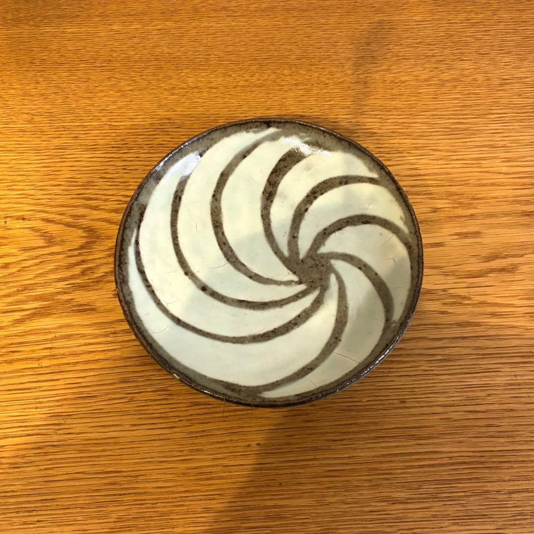 島岡龍太　中皿　象嵌　益子焼　島岡達三　合田義道　民芸　民藝　希少　レア　作家①