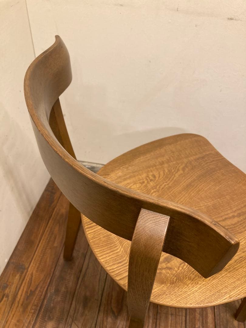 旭川家具 アーリータイムス オーク無垢材 DC-4 1脚 曲木 民芸 職人 匠