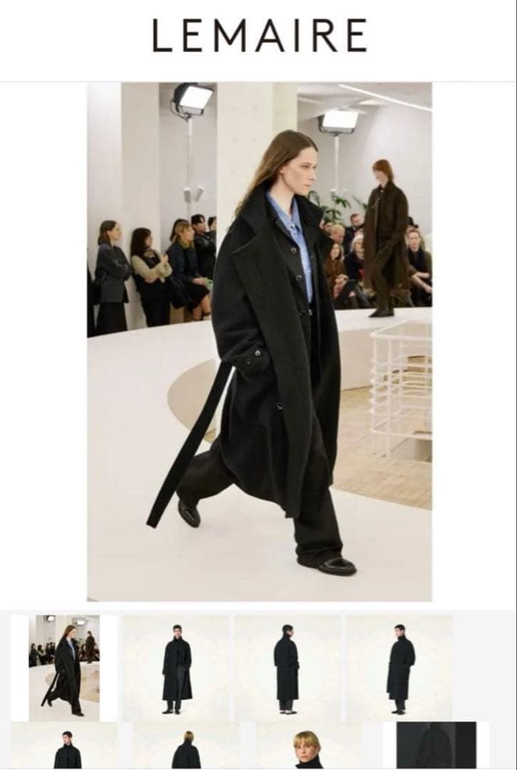 ジャケット・アウター 24AW LEMAIRE Wrap Coat