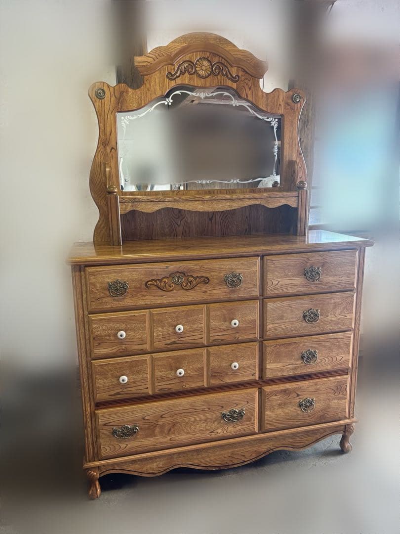 引き取り限定! アンティーク　木製　チェスト　ドレッサー　ドレッサーチェスト