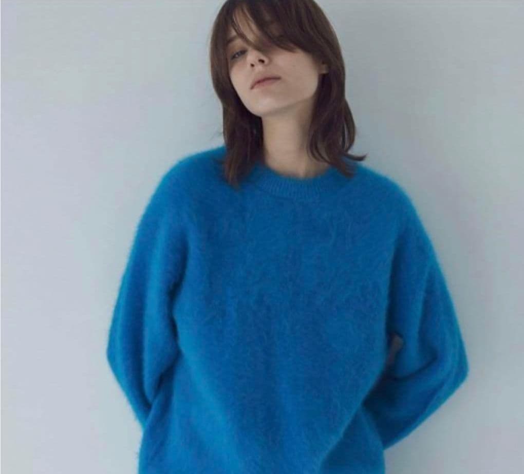 DRESSLAVE　ドレスレイブ 　フォックスカシミヤ ニットセーター ブルー