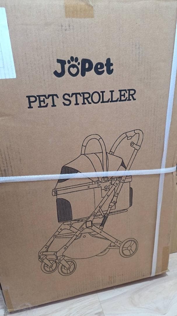 ペットカート 折りたたみ式 ベージュ 耐荷重25KG