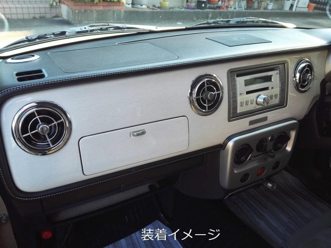 アルトラパン　HE21S　エアコンルーバー　メッキ