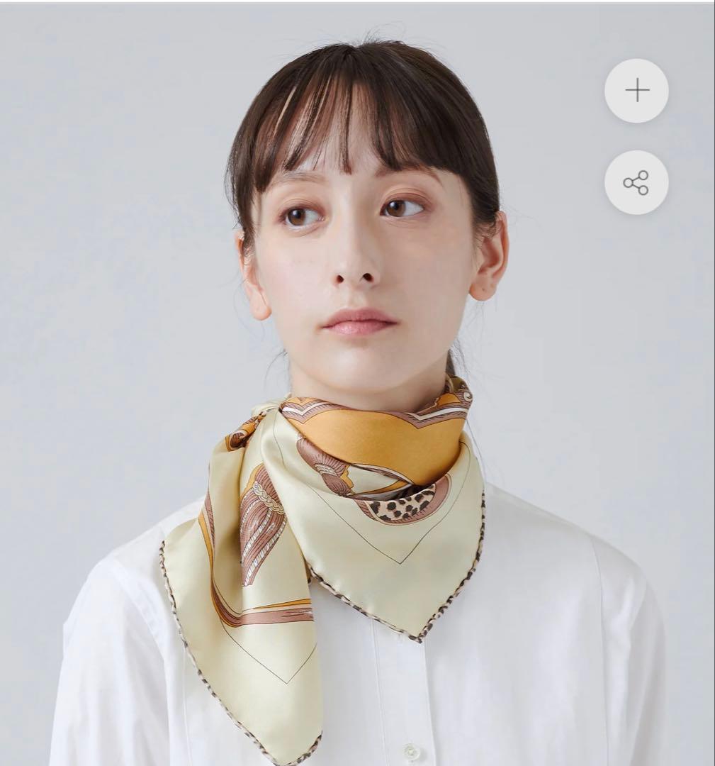 【タグ付未使用】manipuri マニプリ タッセルレオパード スカーフ65