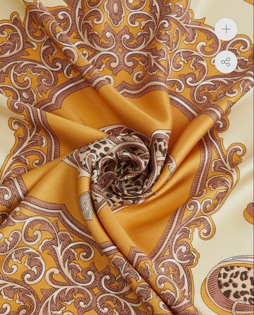 【タグ付未使用】manipuri マニプリ タッセルレオパード スカーフ65