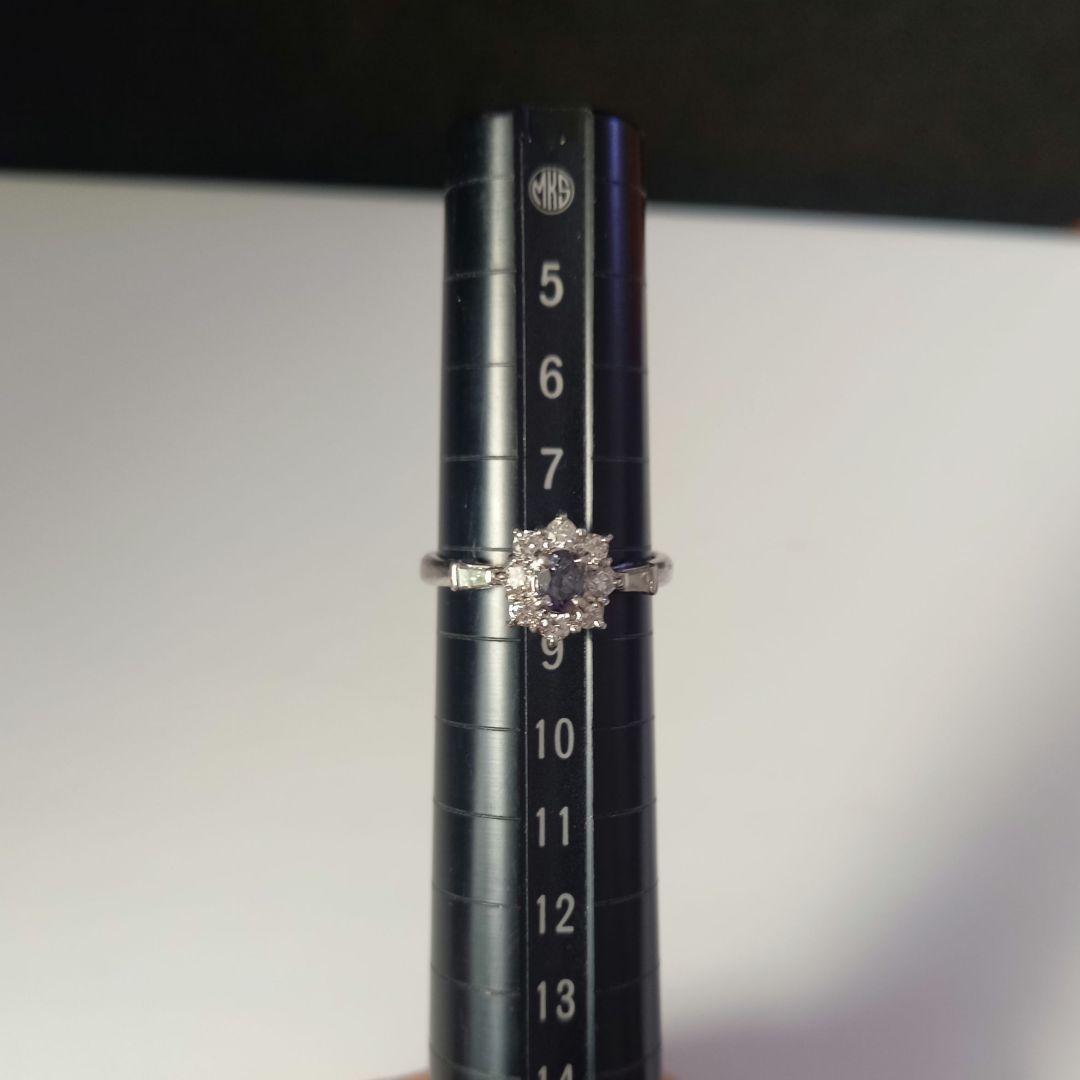 専用 Pt900 アレキサンドライト・ダイヤモンド リング