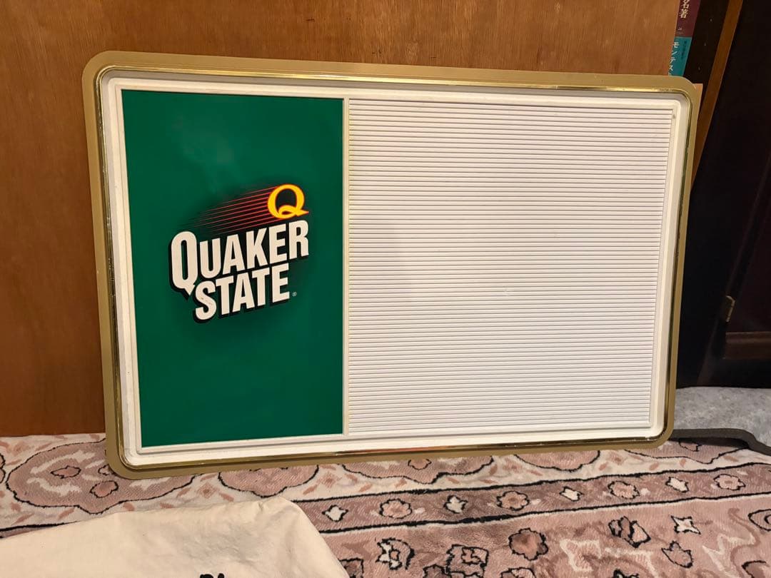 QUAKER STATE メニューボード　アメリカンヴィンテージ　文字パーツ付き