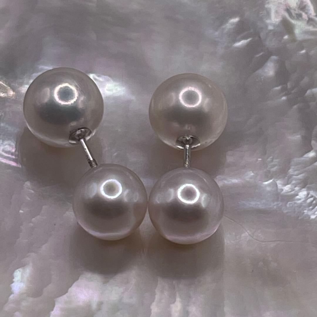 あこや真珠　ピアス　本真珠　バックパールキャッチ