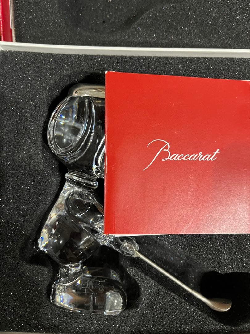 バカラ　スヌーピー＆ウッドストック　クリスタル