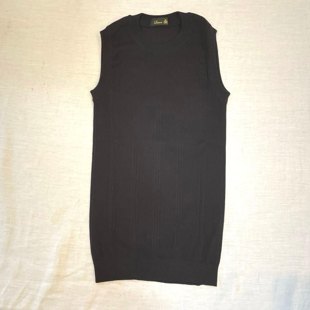 Drawerドゥロワー コットンハリヌキ　ノースリーブカットソー