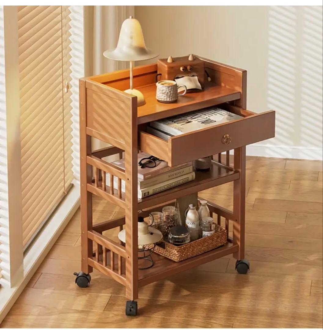 竹製3段シェルフラック