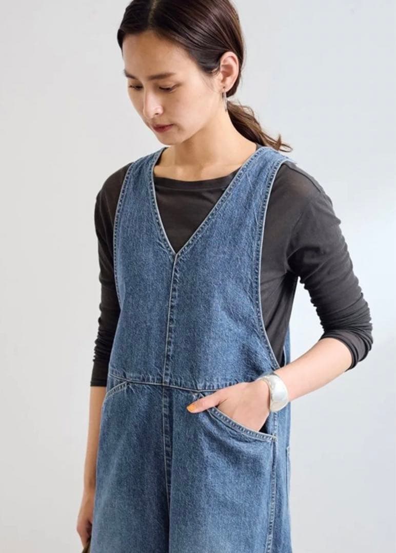 【新品タグ付き】 現行品　Johnbull デニムワークオールインワン　M