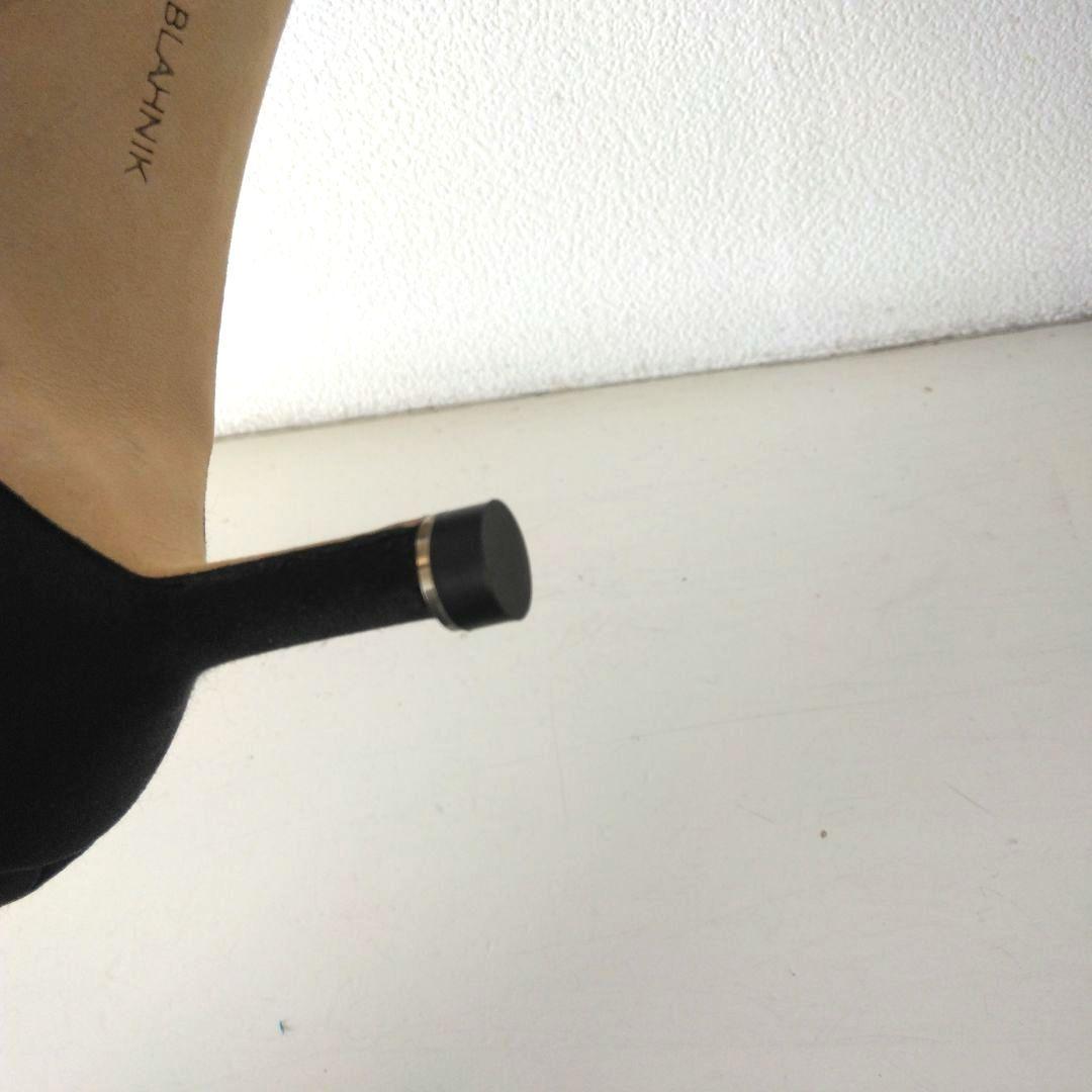 「極美品」MANOLO BLAHNIK マノロブラニク　ハンギシ　サテン　37
