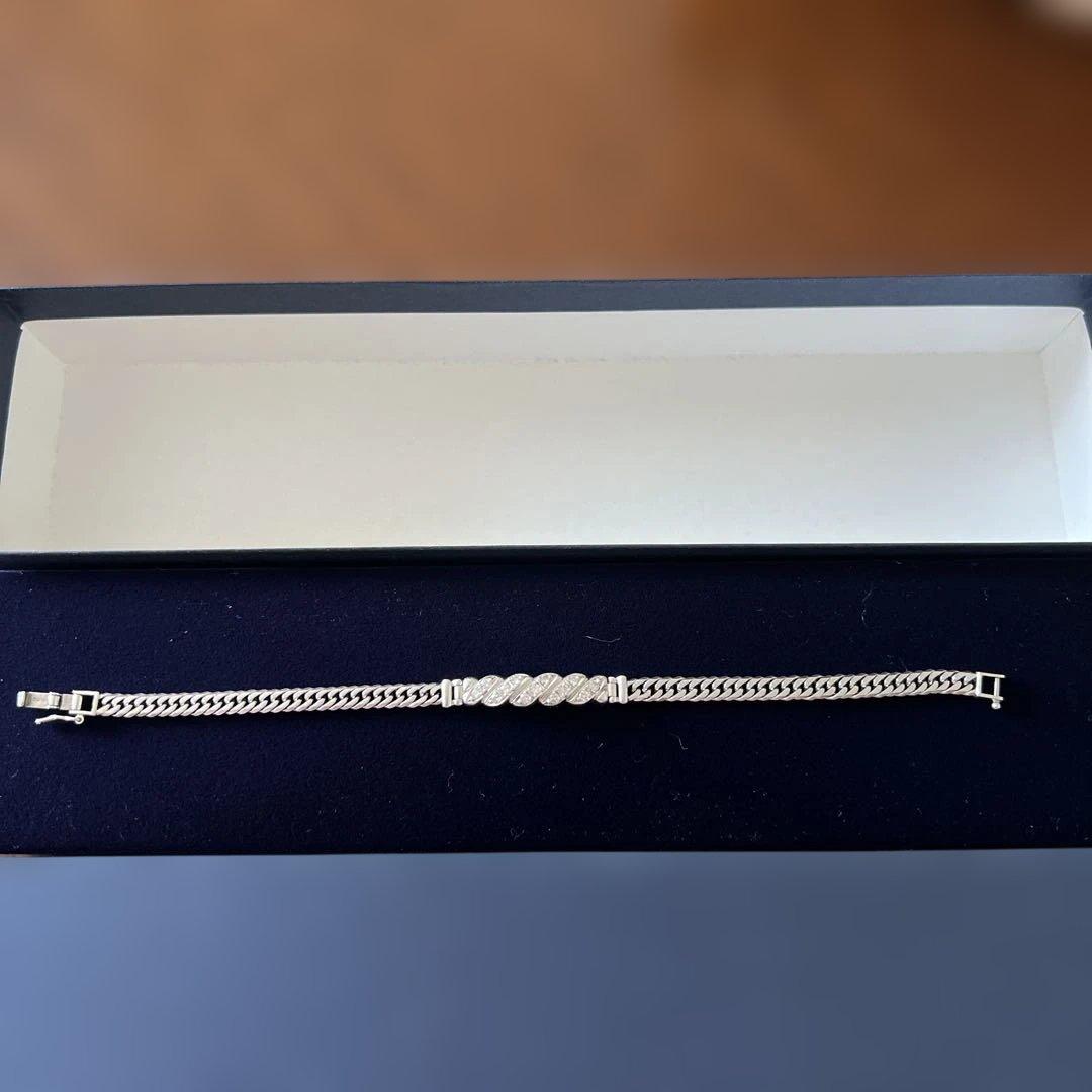 プラチナ850 ダイア0.5 ユニセックス　ブレスレット